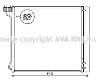 AVA BW5474D_радиатор кондиционера! BMW E70/E71 3.