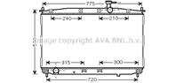AVA HY2173_радиатор системы охлаждения! МКПП Hyun