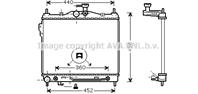 Радиатор системы охлаждения HYUNDAI: GETZ (TB) 1.3/1.4 02-