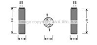 AVA RT D094 Осушитель кондиционера RENAULT LOGAN/CLIO/MEGANE