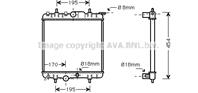 Радиатор системы охлаждения CITROEN: XSARA (N1) 1.4 I/1.6 16V 97-05 , XSARA BREAK (N2) 1.4 I/1.6 16V