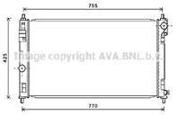 AVA CRA2121_радиатор системы охлаждения!Chrysler Sebring/Stratus Dodge Caliber 2.0-3.5i/2.0CRDi 07> AVA CRA2121_радиатор системы охлаждения!Chrysler Sebring/Stratus Dodge Caliber 2.0-3.5i/2.0CRDi 07>