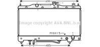 AVA TOA2240_радиатор системы охлаждения! АКПП Toyota Avensis 2.0 97-00