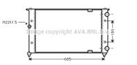 Радиатор VW POLO 1.6/1.9SDI 95-01