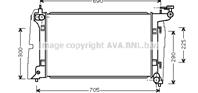 64648 радиатор toyota avensis 03- 1.8l corolla 02- .1 4 1.6 1.8 ma +-c
