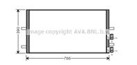 Конденсер FORD TRANSIT 2.3/2.2TD/2.4TD 06-