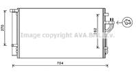 AVA HYA5279D_радиатор кондиционера! Hyundai ix35  Kia Sportage 2.0i 09&gt