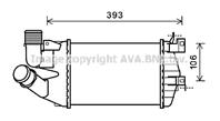 AVA OL4584_интеркулер! Opel Astra H 1.3-1.9CDTI 0