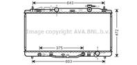 Ava to2473_радиатор системы охлаждения! акпп toyo