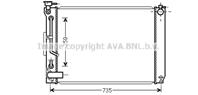 AVA TO2648 Радиатор LEXUS RX300 3.0 A/T 02-