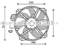 Вентилятор радиатора RENAULT MEGANE III (2009&gt) FLUENCE (2010&gt)