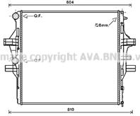 Радиатор системы охлаждения iveco: daily vi 3.0 d 09.11-