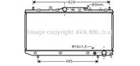 Радиатор TOYOTA AVENSIS 2.0D 99-04