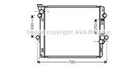 Радиатор TOYOTA LAND CRUISER 120 3.0TD 02-10