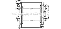 AVA COOLING MTA2202 Радиатор MITSUBISHI L200 2.5 05-