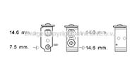 Клапан расширительный системы кондиционирования
