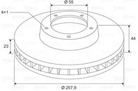Диск тормозной MAZDA 2 07- перед x2