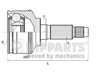 ШРУС NISSAN MICRA 1.0 92&gt03 нар.(ABS)