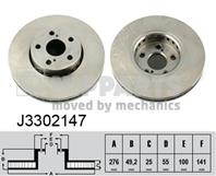 Диск тормозной TOYOTA AVENSIS 1.6-2.0 R15 07.01-02.03 передний