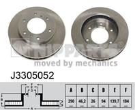 J3305052_диск тормозной передний! mitsubishi paje