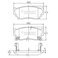 Колодки торм.пер.
