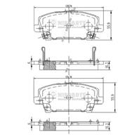 Колодки тормозные дисковые передние J3604065 от компании NIPPARTS