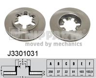 Диск тормозной NISSAN PICK UP (D21) 2.0