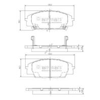 Колодки тормозные дисковые передние J3604055 от фирмы NIPPARTS Колодки тормозные дисковые передние J3604055 от фирмы NIPPARTS