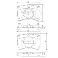 Колодки тормозные дисковые передние J3603026 от компании NIPPARTS