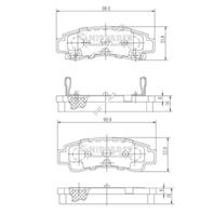 Колодки тормозные дисковые J3611033 от компании NIPPARTS