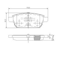 Колодки тормозные дисковые задние J3613019 от компании NIPPARTS