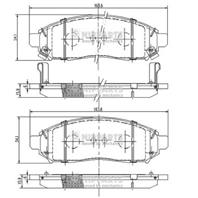 Колодки тормозные дисковые передние J3601095 от фирмы NIPPARTS