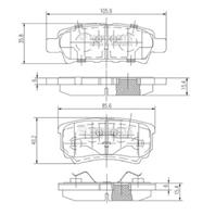 Тормозные дисковые колодки J3615014 от производителя NIPPARTS