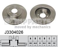 J3304026_диск тормозной передний! honda civic  ro