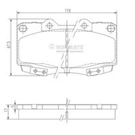 Колодки торм.пер.