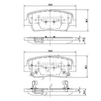 Колодки тормозные дисковые задние N3610312 от производителя NIPPARTS