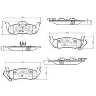 Колодки тормозные JEEP COMMANDER 3.0-5.8 05-/GRAND CHEROKEE 2.7-5.7 00- задние