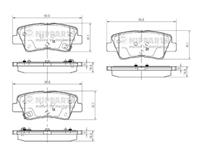 Колодки тормозные HYUNDAI SOLARIS 10-/SONATA V (NF) 05-/KIA SOUL 09- задние