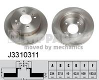 Диск тормозной HYUNDAI i10 08-/KIA PICANTO 05- задний