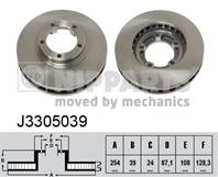 Диск тормозной HYUNDAI H1/STAREX 97-/MITSUBISHI L300/400/SPACE GEAR 94- передний