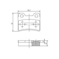 J3610303 тормозные колодки дисковые