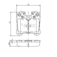Колодки тормозные дисковые задние N3612037 от фирмы NIPPARTS