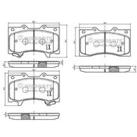 NIPPARTS N3601109 Колодки тормозные NISSAN PATROL III (Y62) 10- передн.