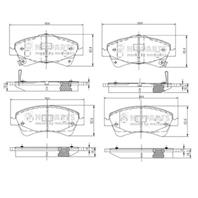 Колодки тормозные дисковые передние N3602133 от фирмы NIPPARTS