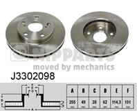 J3302098_диск тормозной передний! toyota camry 2.2 91&gt