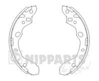 Барабанные тормозные колодки J3503037 от фирмы NIPPARTS