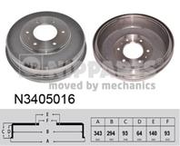 Барабан торм. MITSUBISHI L200 05-