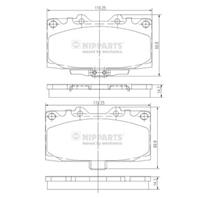 Колодки тормозные дисковые передние N3607022 от компании NIPPARTS