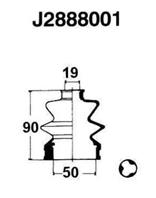 J2888001_к-кт пыльника шруса!suzuki sx4 06-