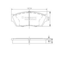 Колодки тормозные j3604013 []